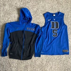 Duke Zip up + Jersey